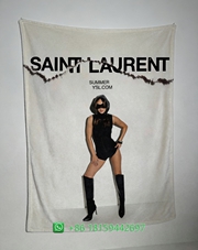 Yves Saint Laurent Throw Blankets